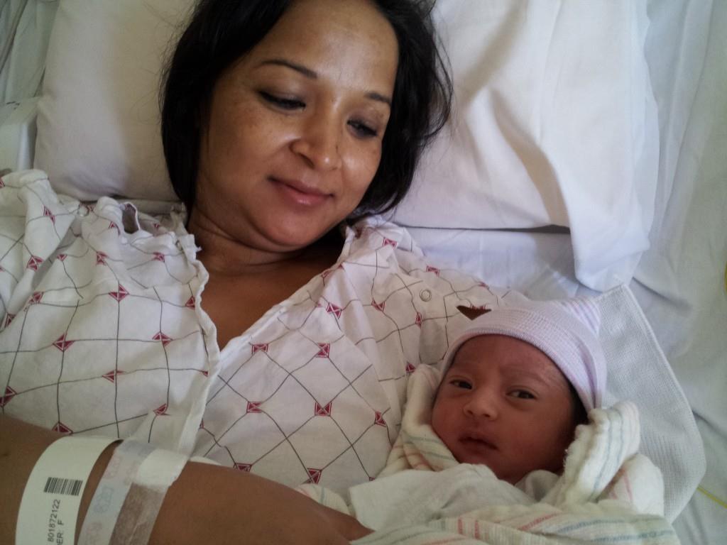 saranga with her daughter
