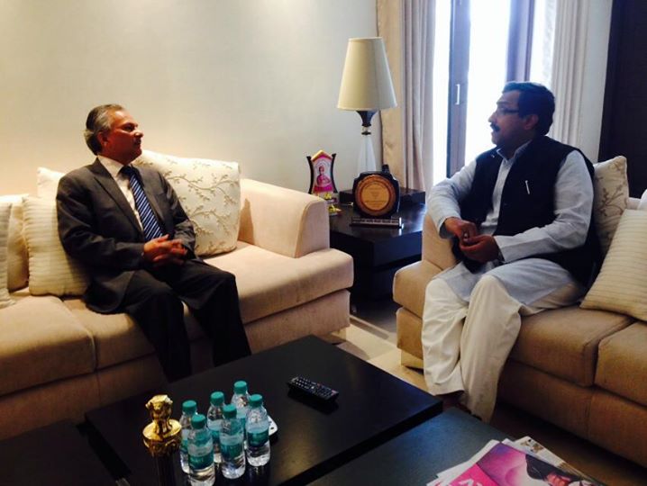 Baburam with BJP General Secretary