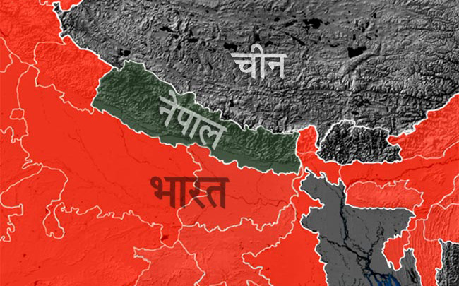 Nepal-India-China-Map