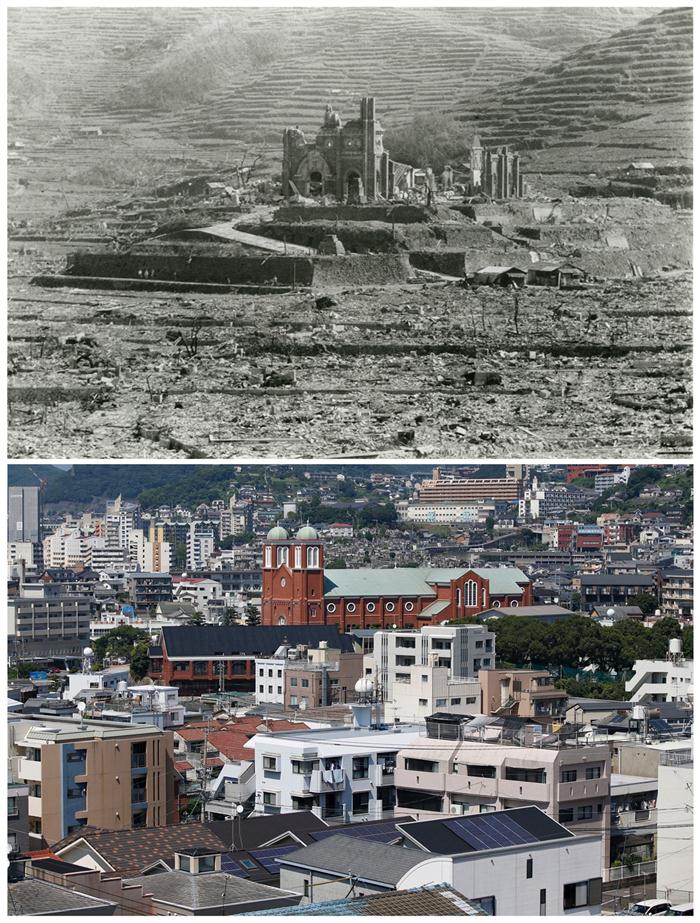 Hiroshima and Nagasaki - Before and After (8)