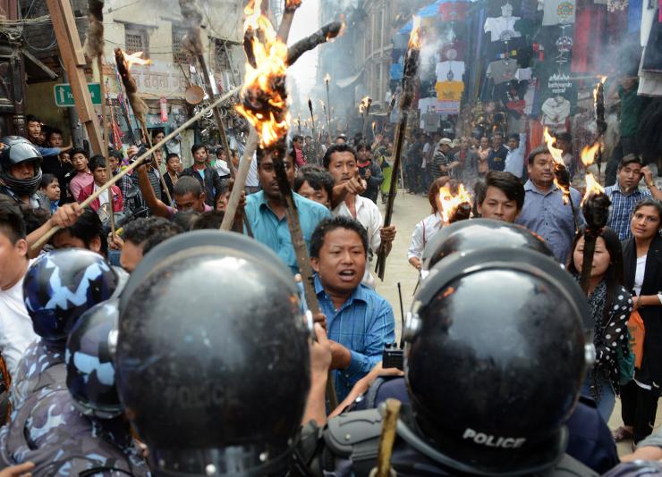 Nine including police inspector injured in clash in Chitwan