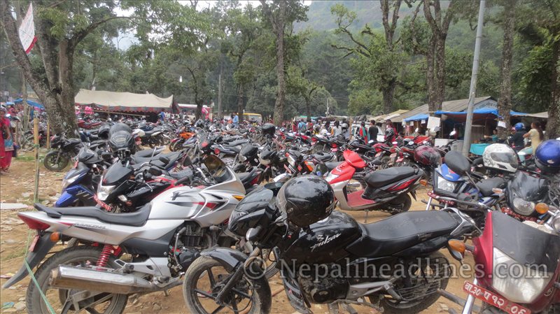 godabari lalitpur 12 year mela bike parking