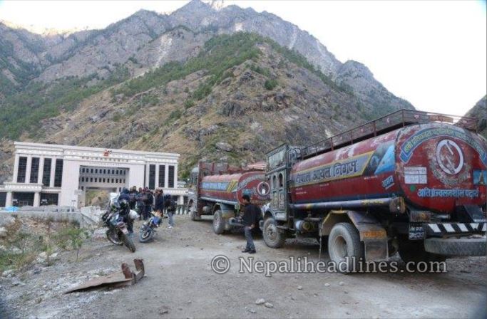 Fuels imported from China in Upper Mustang