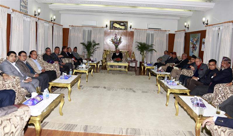 PM -Oli- all party meeting