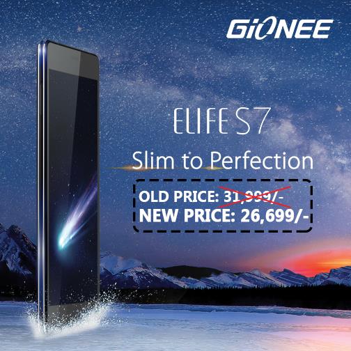 Gionee Elife S7, the slimmest dual-SIM phone, now available at a special new year price