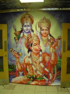 Ram, Sita and Hanuman