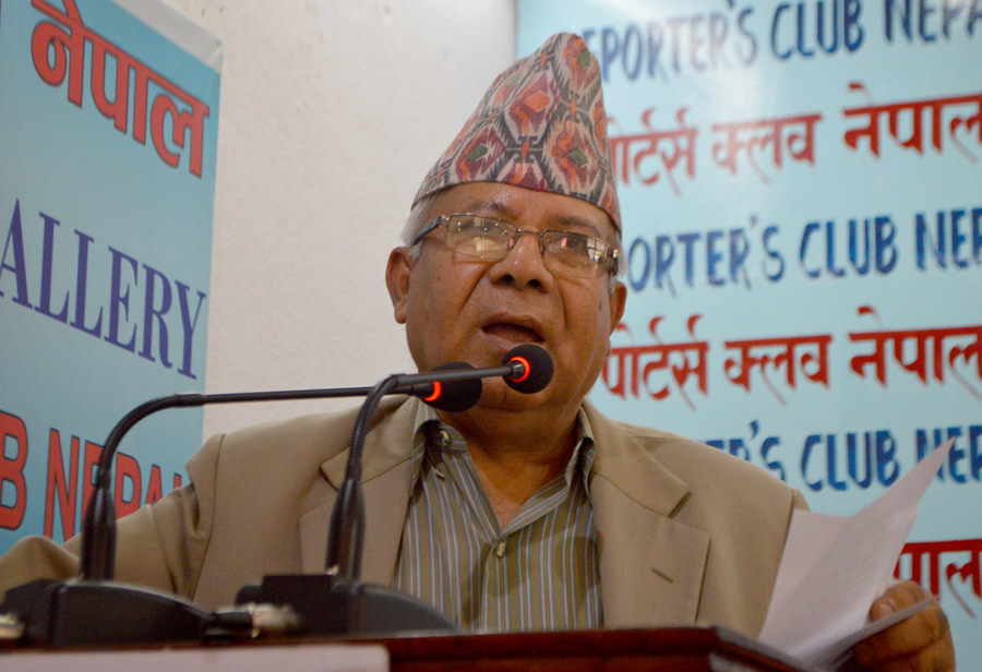 Leader Nepal stresses implementing constitution