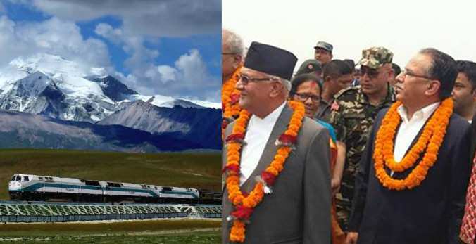 प्रचण्ड-ओलीको नयाँ नाराः केरुङ लुम्बिनी रेल
