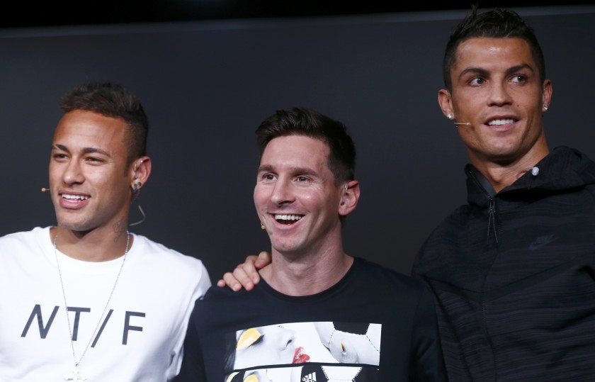 Neymar, Ronaldo, Messi on FIFA best player shortlist