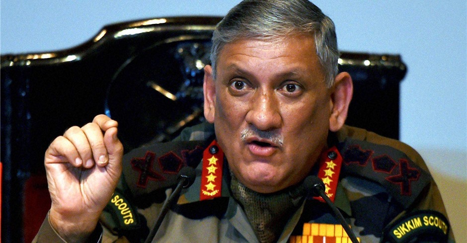 Indian Army chief Rawat arrives for four-day visit