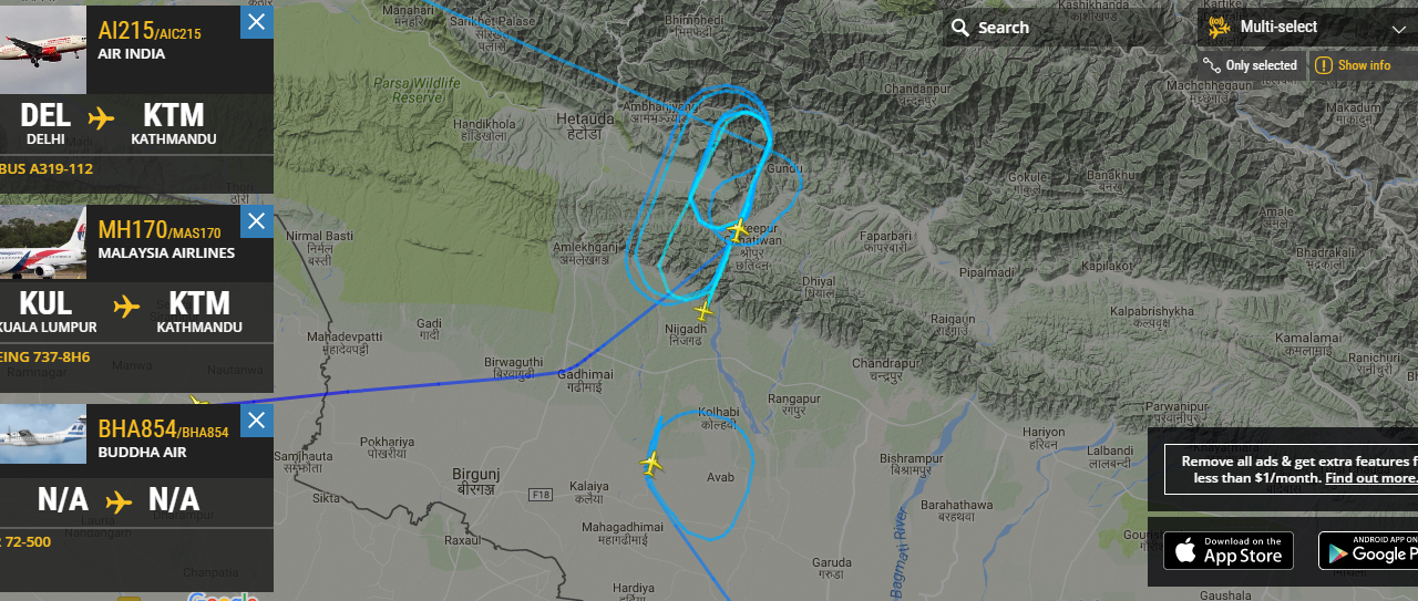 नेपाली आकाशमा ट्राफिक जाम !