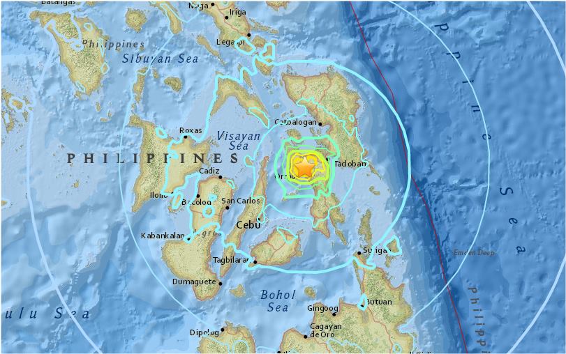 फिलिपिन्सको भूकम्पमा परी दुई जनाको मृत्यु, सयभन्दा बढी घाइते
