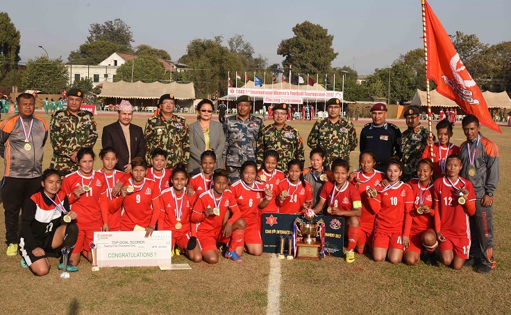AFP lifts 5th COAS International Women Football Tournament title