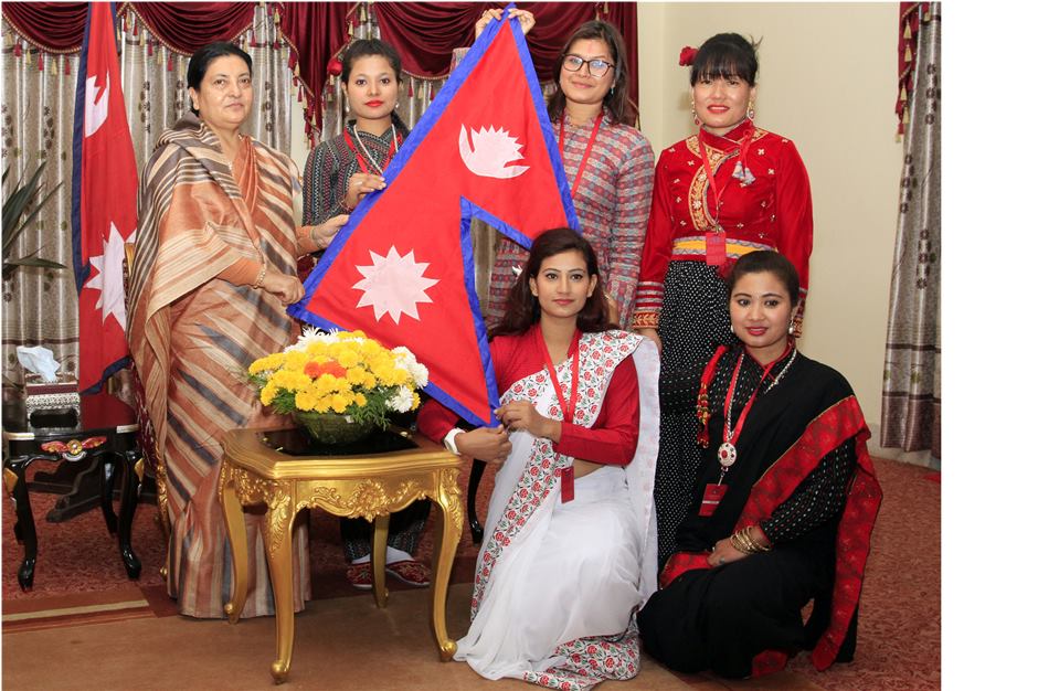 President Bhandari gives go-ahead to Women Journalists’ Everest Expedition Team