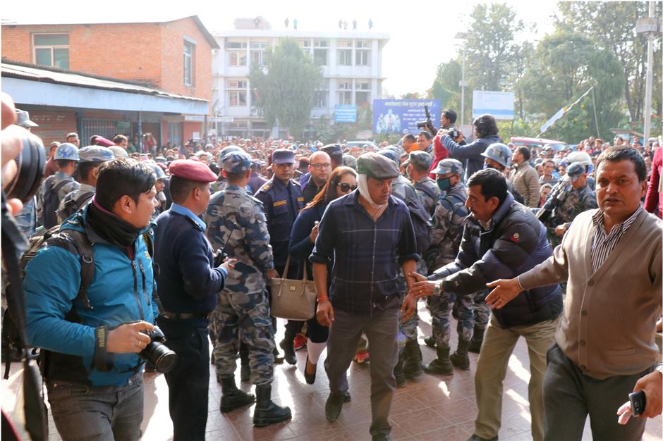 Left alliance condemns attack on Thapa
